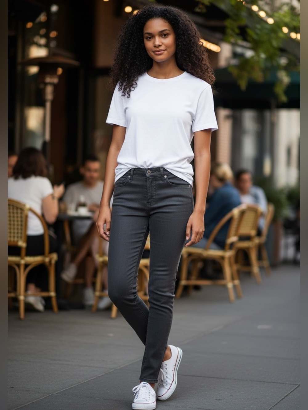 Edwin Women’s Skinny Jeans in Black